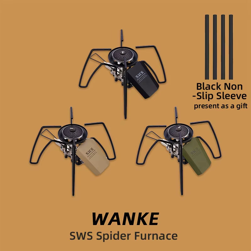 Black Spider Folding Gas Stove – Compact & Durable Outdoor Cooking Stove