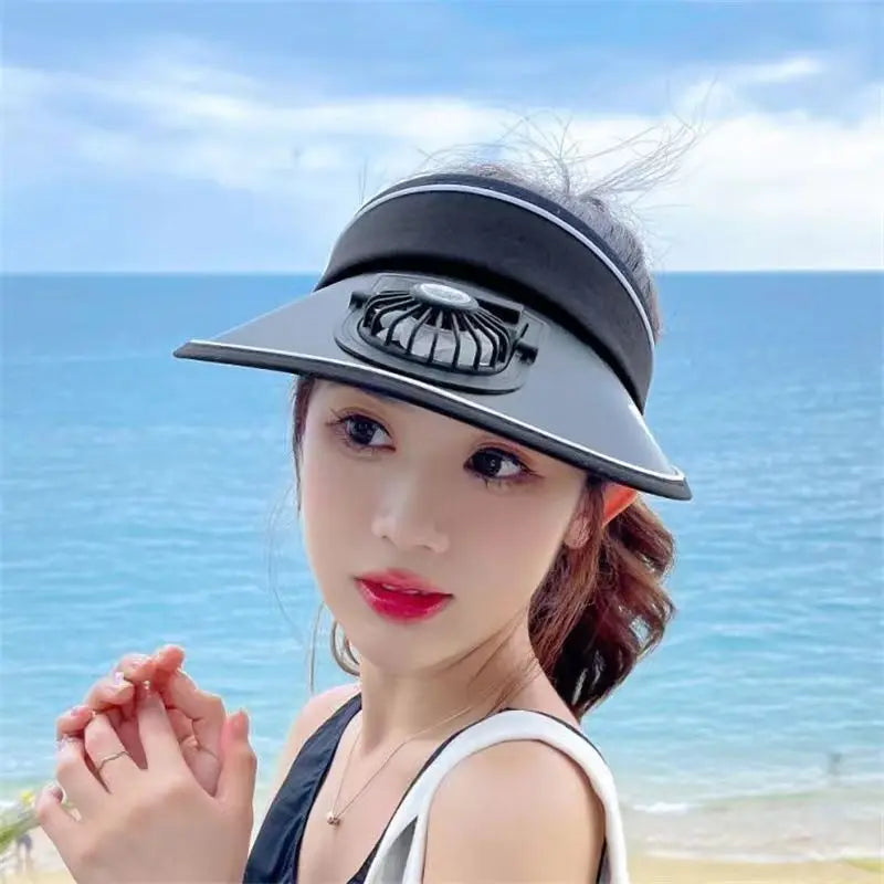CoolBreeze – USB Rechargeable Fan Hat for Outdoor & Sport