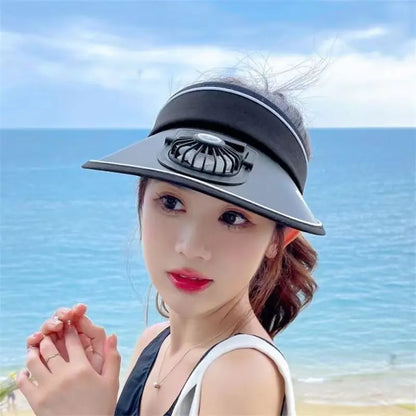CoolBreeze – USB Rechargeable Fan Hat for Outdoor & Sport