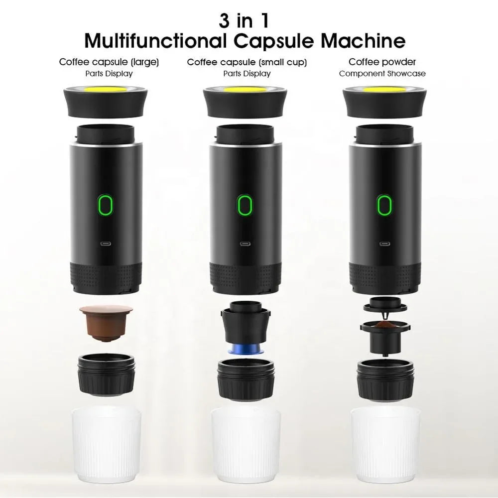 3-in-1 Wireless Espresso Maker – Silver Edition
