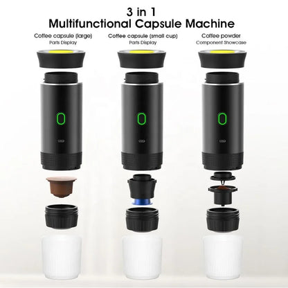 3-in-1 Wireless Espresso Maker – Silver Edition