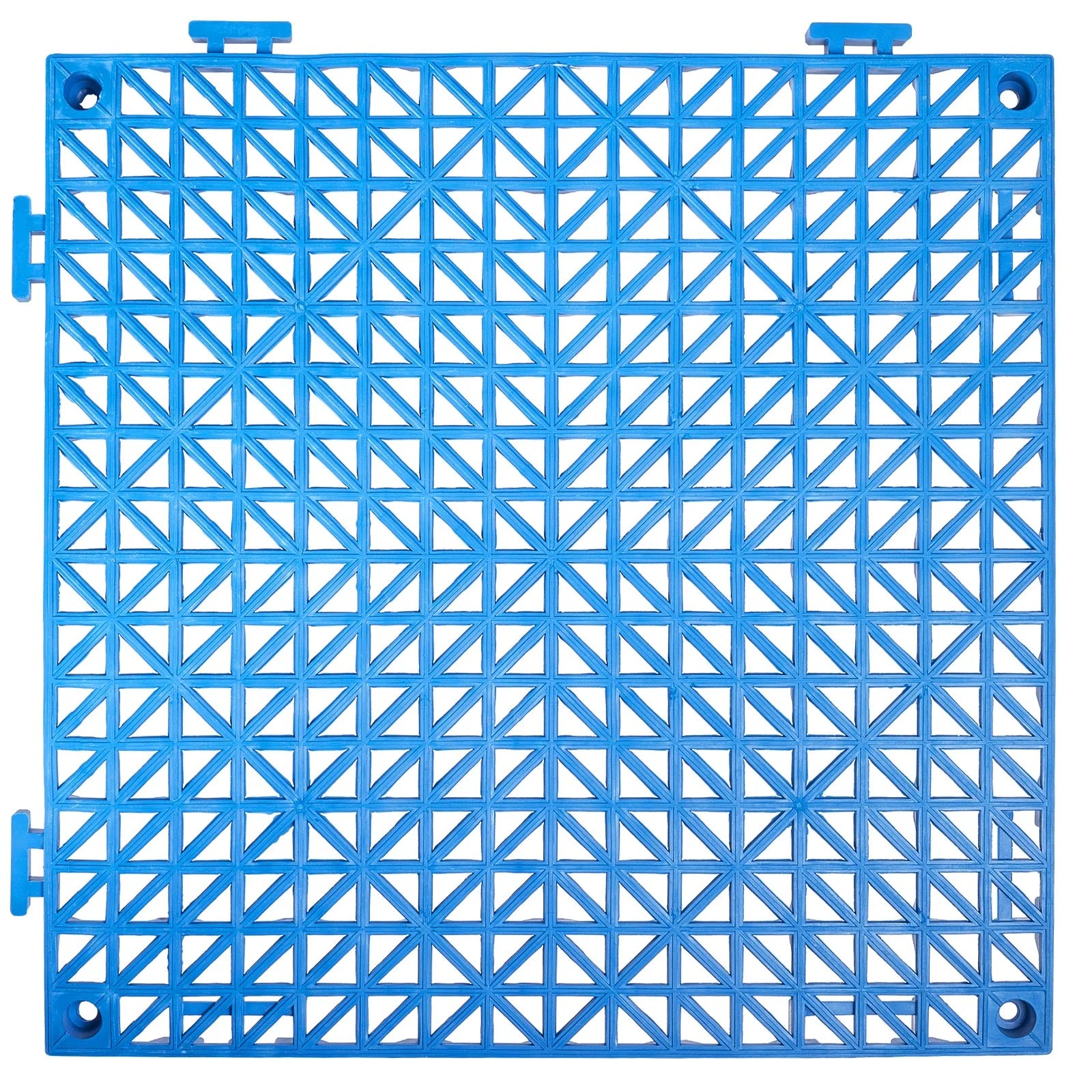 VEVOR Interlocking Drainage Floor Tiles – 55 PCS, 12x12 in, Soft PVC, Blue