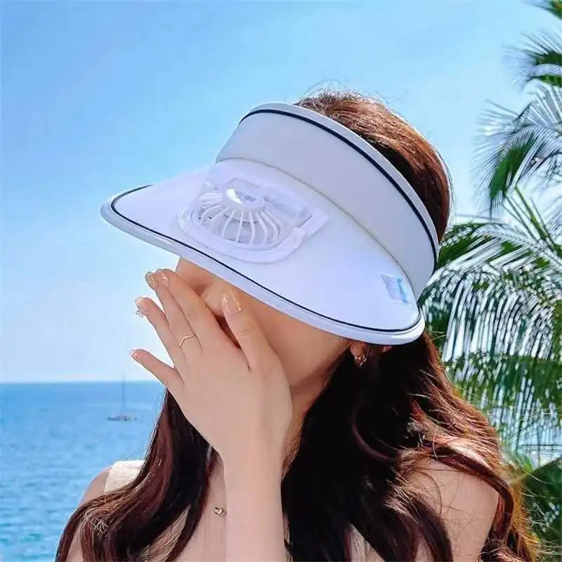 CoolBreeze – USB Rechargeable Fan Hat for Outdoor & Sport