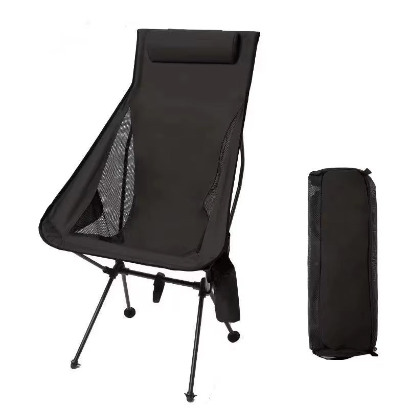 WESTTUNE Folding Camping Chair with Headrest – Lightweight & Portable