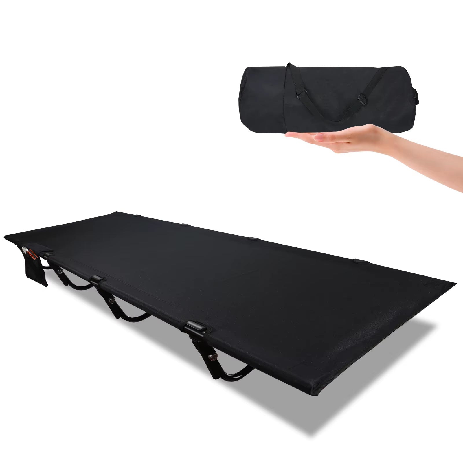 Ultralight Folding Camping Cot – Portable Bed for Adults, Supports Up to 352 lbs