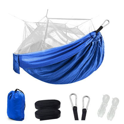 Outdoor Camping Hammock with Mosquito Net – Portable & Breathable Hanging Bed for Hiking and Travel