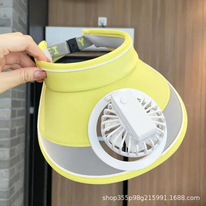 CoolBreeze – USB Rechargeable Fan Hat for Outdoor & Sport