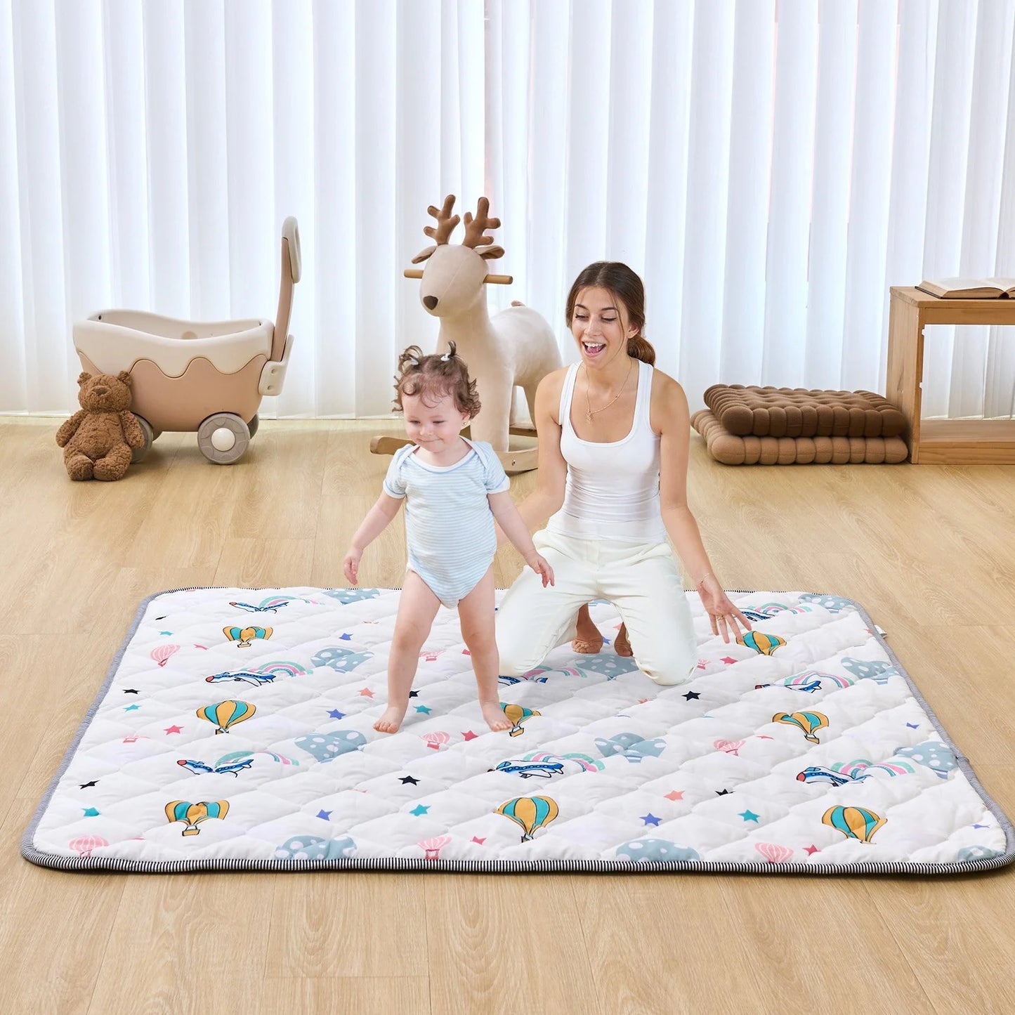 Camp & Crawl™ Baby Play Mat – 50x50 Soft Outdoor Adventure Mat