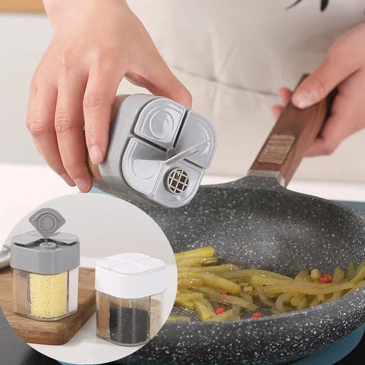 Travel Camping Spice Kit Seasoning Spice Shaker 1PC 4 in 1 Plastic Dispenser Camping Spice Containers