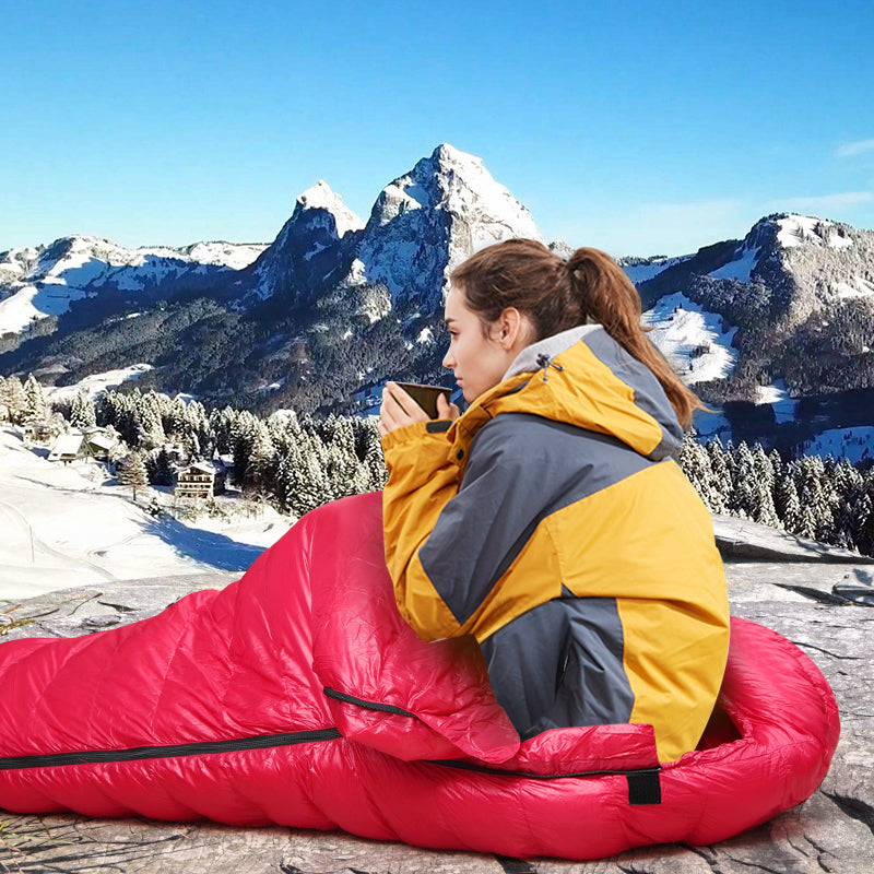Ultralight Winter Sleeping Bag – Compact & Warm for Camping and Outdoors