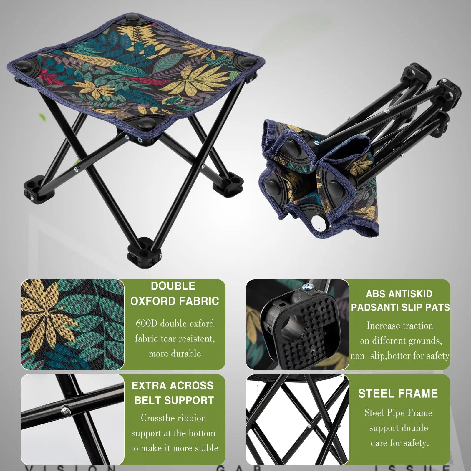 Portable Folding Camping Stool – Lightweight Outdoor Chair for Fishing, Hiking & Beach