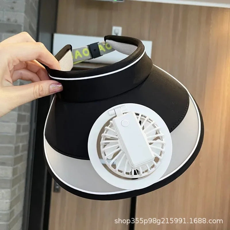 CoolBreeze – USB Rechargeable Fan Hat for Outdoor & Sport