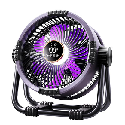 Needoras 20000mAh Wireless Camping Fan with LED Light – Portable Rechargeable Tent Fan