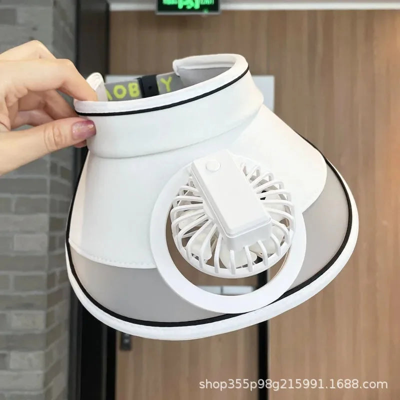 CoolBreeze – USB Rechargeable Fan Hat for Outdoor & Sport