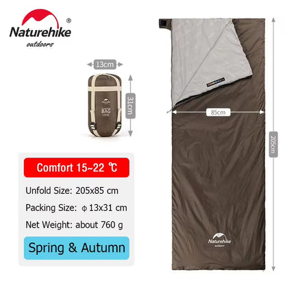 LW180 Ultralight Sleeping Bag – Cotton, Compact & Spring/Summer Ready