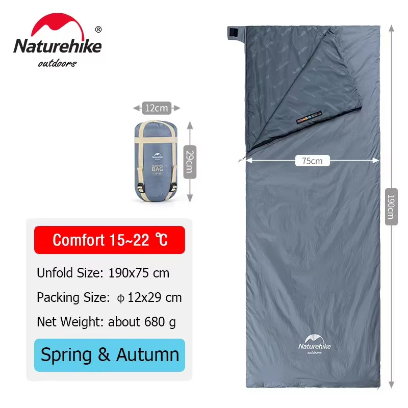 LW180 Ultralight Sleeping Bag – Cotton, Compact & Spring/Summer Ready