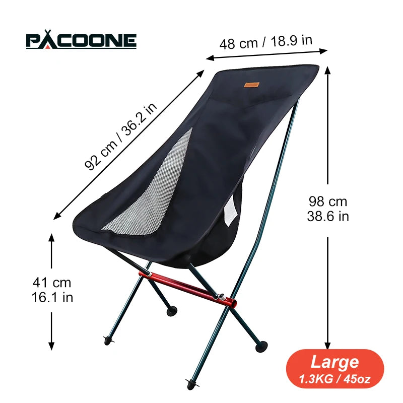 Ultralight Folding Moon Chair – Portable Seat for Camping & Travel