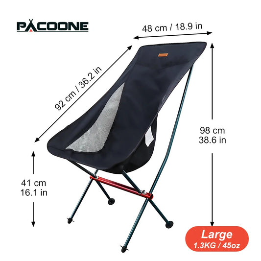 Ultralight Folding Moon Chair – Portable Seat for Camping & Travel
