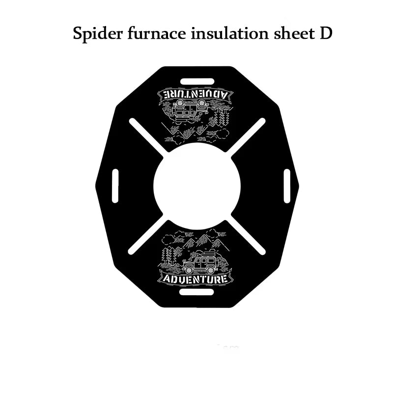 Black Spider Folding Gas Stove – Compact & Durable Outdoor Cooking Stove