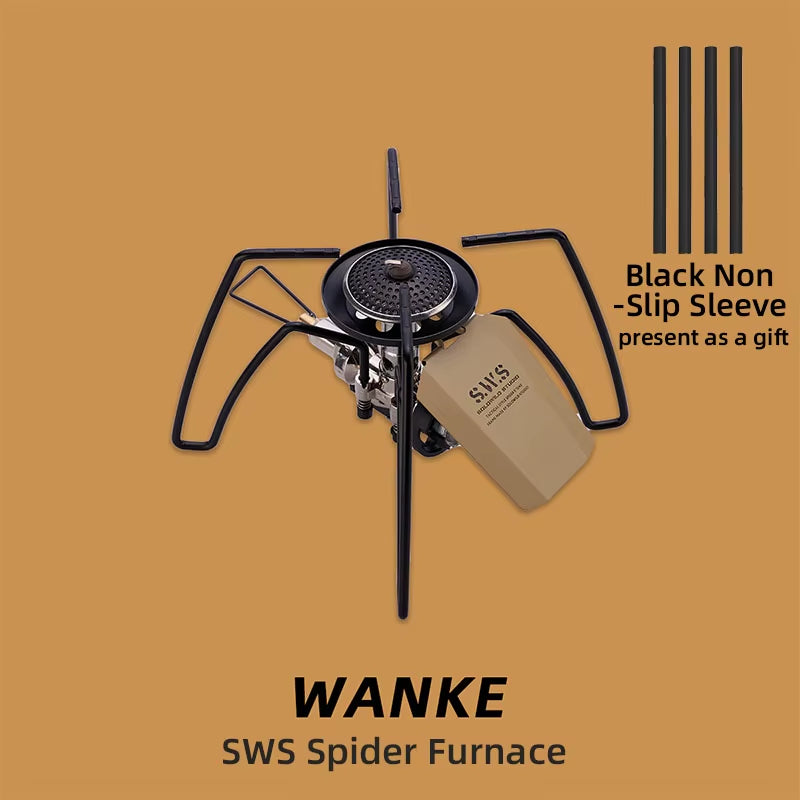 Black Spider Folding Gas Stove – Compact & Durable Outdoor Cooking Stove