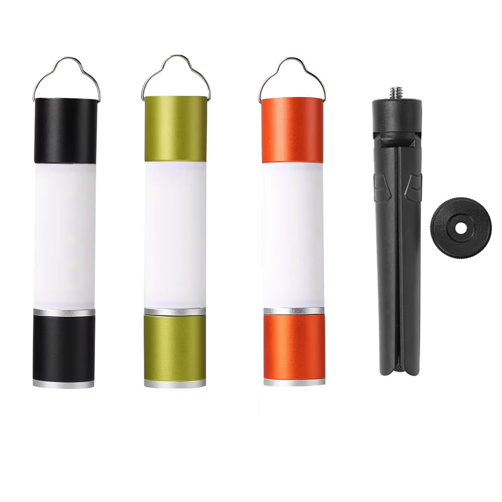 Rechargeable LED Torch – Telescopic Camping Light with Tripod Nut & Table Mode