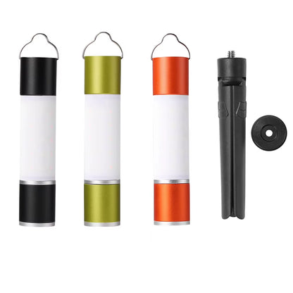 Rechargeable LED Torch – Telescopic Camping Light with Tripod Nut & Table Mode