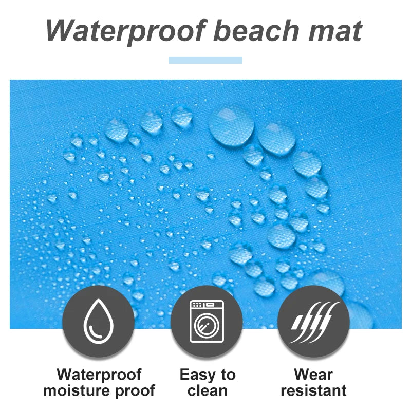 Needoras Waterproof Beach & Camping Blanket – Portable Outdoor Mat for Picnics, Hiking, and Travel
