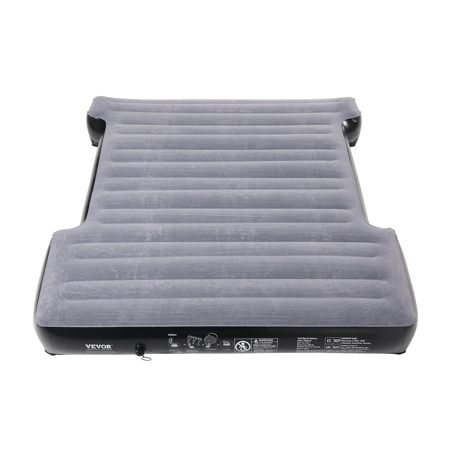 VEVOR Truck Bed Air Mattress – Fits 5.5–5.8 Ft Beds w/ Pump & Pillows