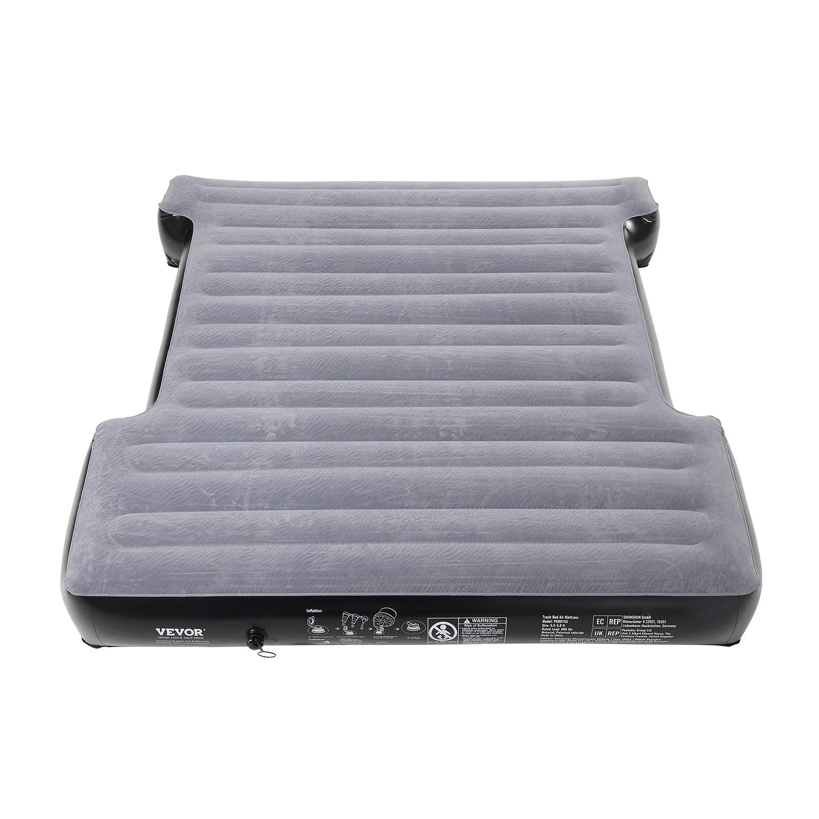VEVOR Truck Bed Air Mattress – Fits 5.5–5.8 Ft Beds w/ Pump & Pillows