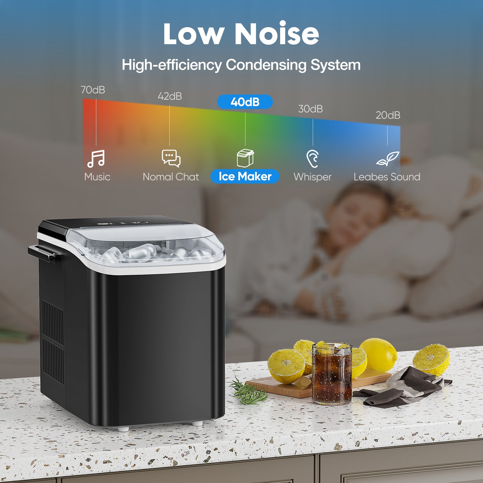 Portable Ice Maker for Home, Camping & Travel