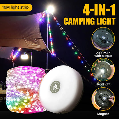 LED 4-in-1 Camping Lights – Waterproof & Eco-Friendly