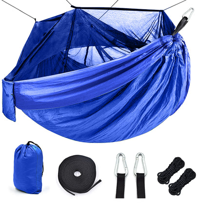Outdoor Camping Hammock with Mosquito Net – Portable & Breathable Hanging Bed for Hiking and Travel