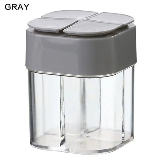 Travel Camping Spice Kit Seasoning Spice Shaker 1PC 4 in 1 Plastic Dispenser Camping Spice Containers