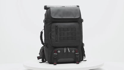 50L Waterproof Laptop Backpack with USB & Shoe Compartment